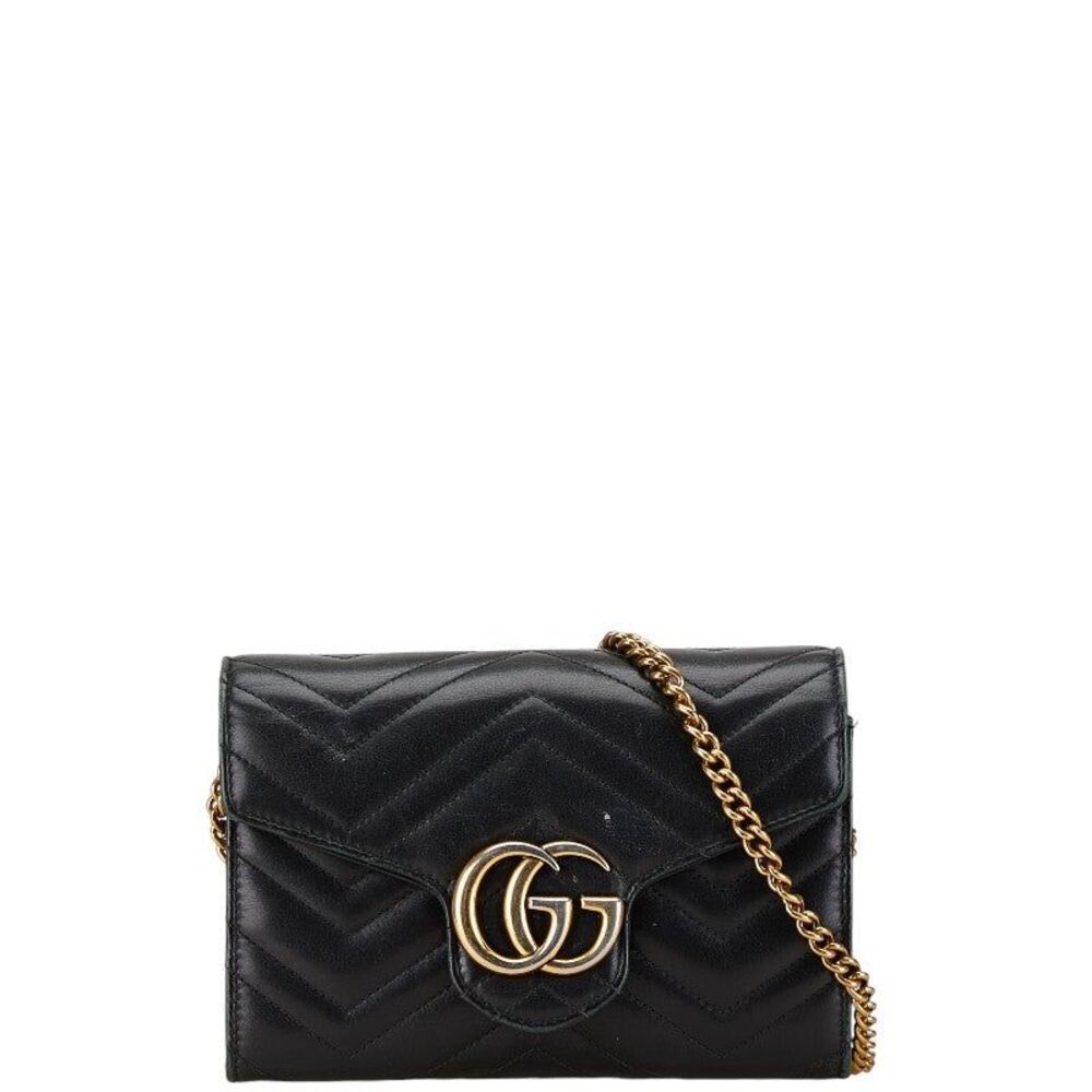 Gucci GG Marmont Chain Shoulder Wallet